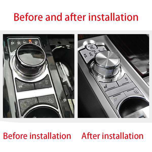 Jaguar XF Gear Shift Button Cover Stickers (7-Piece Set)