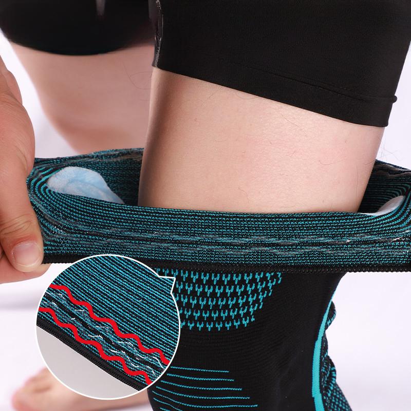 Genunchiere noi de suport din silicon, genunchiere pentru fitness și sport, protecție împotriva presiunii, absorbție îngroșată a șocurilor, Amazon transfrontalier