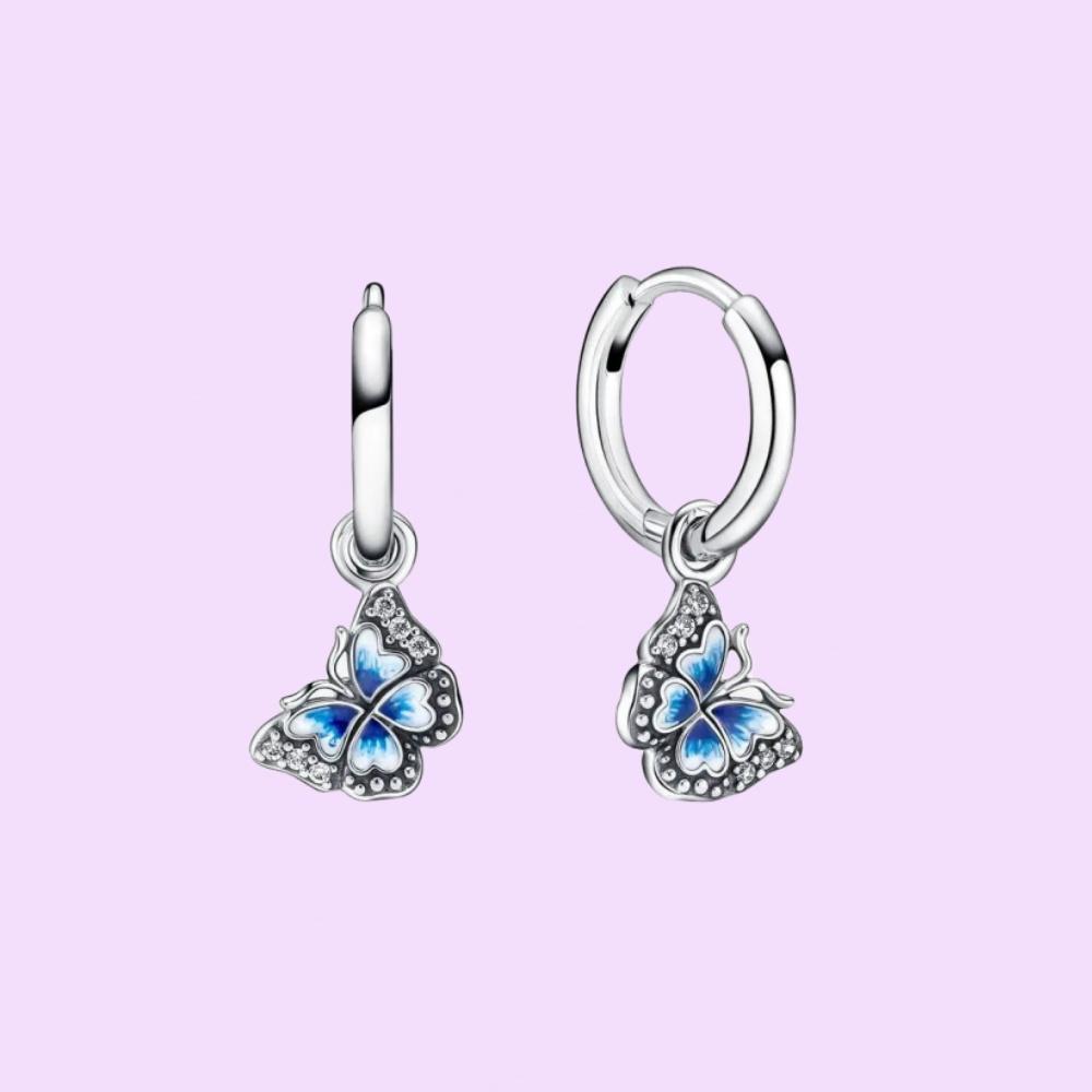 Sterling Silber Herzförmiger Stecker Ohrring für Damen Geburtstags Schmuckgeschenke Mit Stoffbeutel