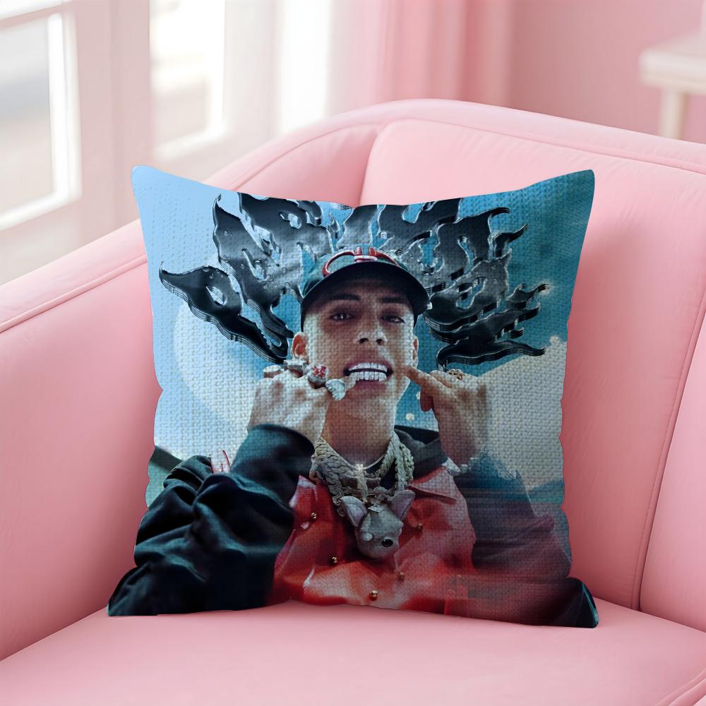 CCris MMj Singer Cushion Cover Natural Linen Pillow Case DoubleSided Print Decorative Sofa Pillowcase Home Decor Gift