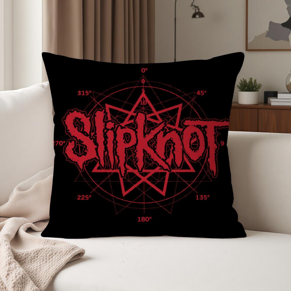 S-Slipknot Heavy Mental Music Pillow Case Suitable For Bedrooms Living Rooms Cars Home Decoration