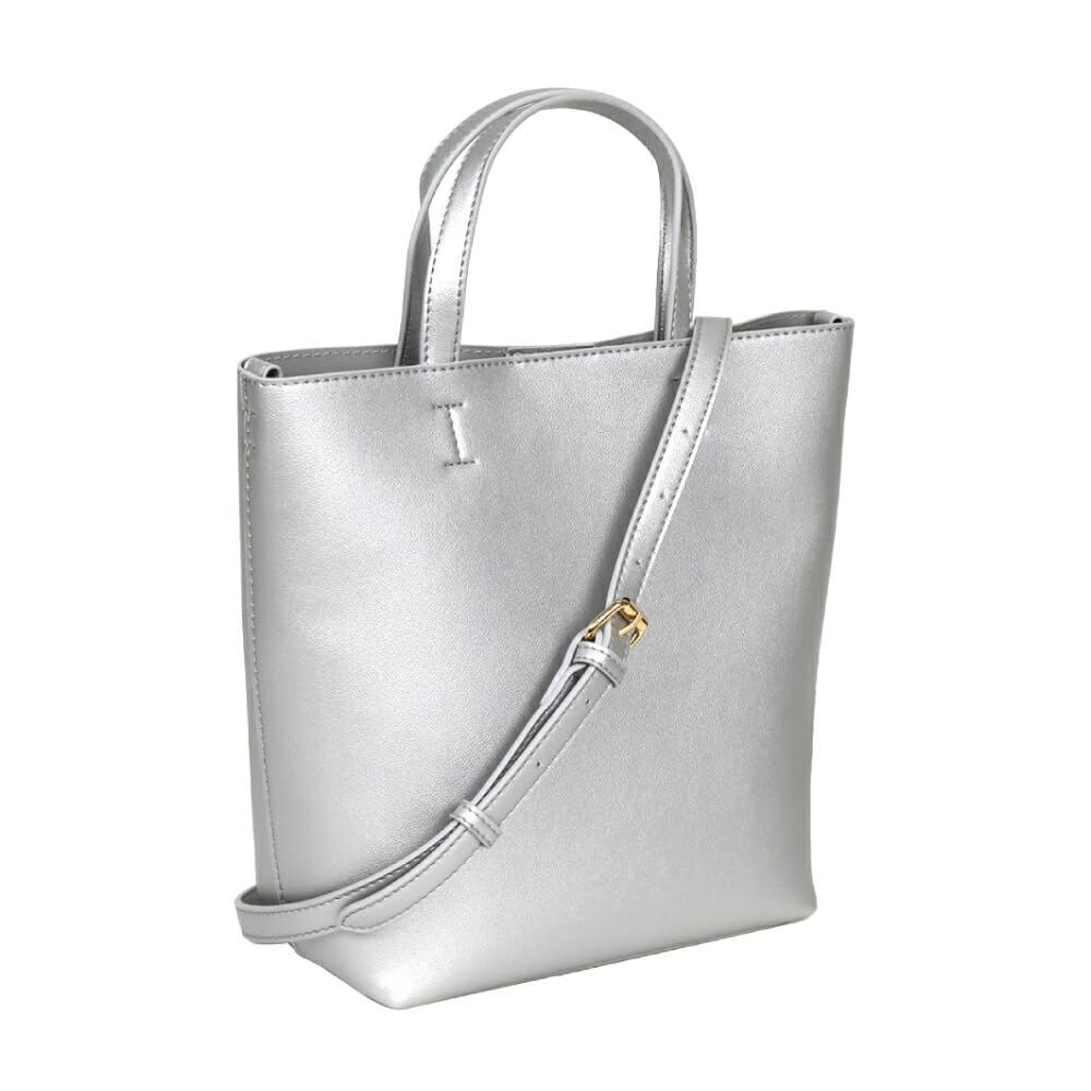 

Grand Midi Shoulder Shoulder Crossbody Synthetic Faux Mini Silver [Aqua Garage] Bag, Bag, Bag, Compact, Slim, Smart, Lightweight, Leather,