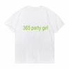 365 Party Girl T-Shirt Charlie XCX Brat 360 Album Oberteil Kurz Retro Mode Herren Damen T-Shirt Grunge Kult Klassiker Bedrucktes T-Shirt