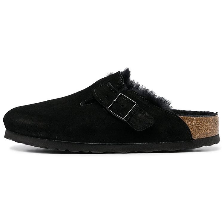 Birkenstock Boston Comfortable Half Slippers Men Slippers Black 259883BOSTONBLK 39