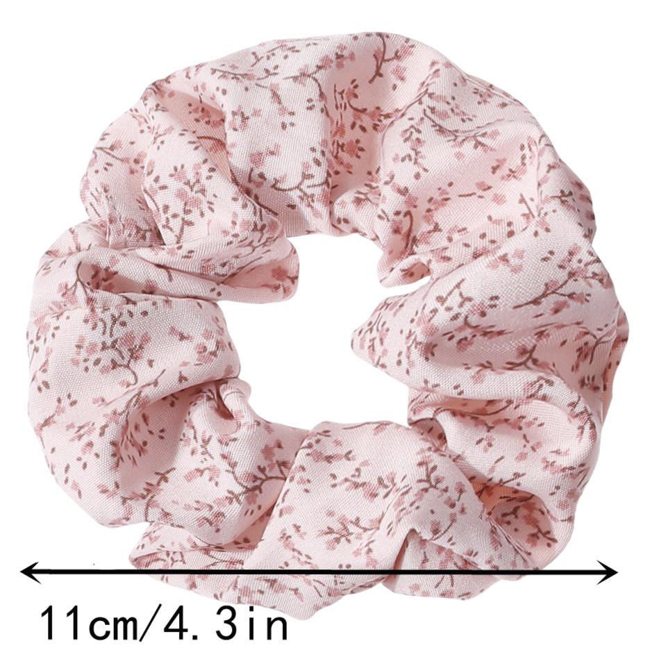 3pcs/lot Brown Beige Scrunchies for Hair Elastic Scrunchy Shinny Women Large Mix Leopard Chiffon Fabric Fashion Cute Headwear