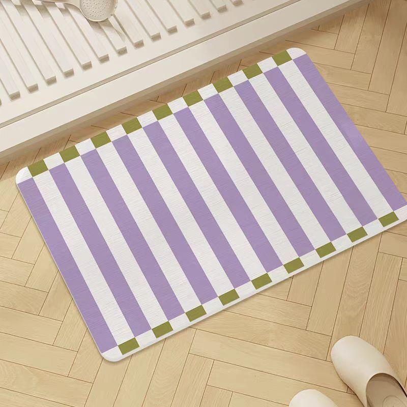 

American style bathroom absorbent quick drying diatomaceous earth material anti slip and anti fouling floor mat 40X60cm 15.7X23.6in