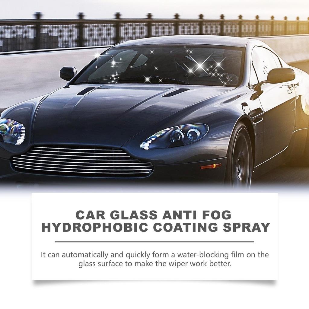 Rayhong Hydrophobic Windshield & Mirror Cleaner with Anti-Fog Protection
