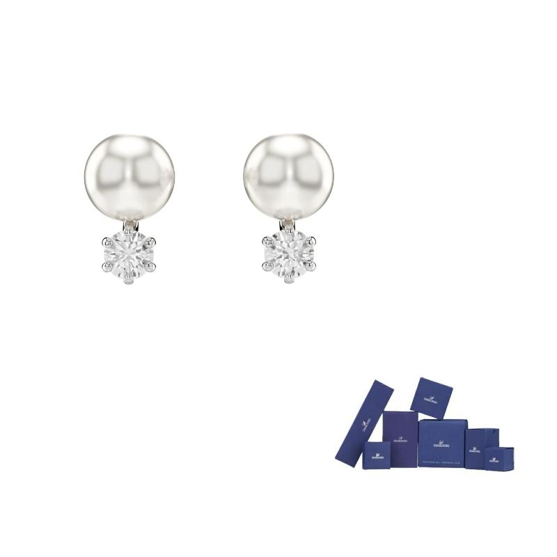 Swarovski Matrix Stud Earrings F-Original brand box белый