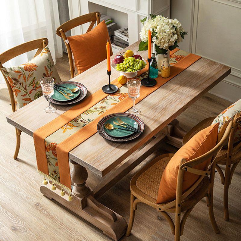 

Nordic Modern Light Luxury Style Orange Table Runner American Orange Coffee Table Decorative Cloth Long Tablecloth Fabric Home Orange 30*100cm