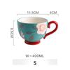 Retro Creative Large-capacity Mug Breakfast Mug Cereal Milk Mug Cute Girl Mug Ceramic Coffee Mug