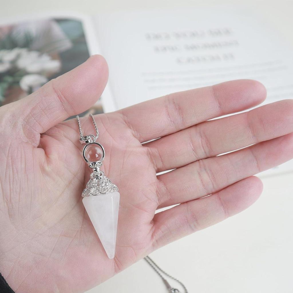 Retro European & American Crystal Hexagonal Pendulum Pendant