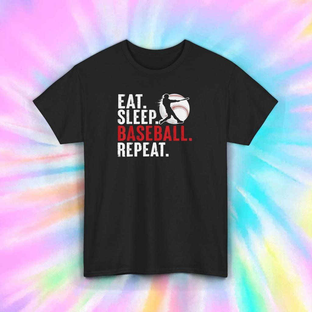 Eat Sleep Baseball Repeat Funny Sports Lover Gift Tee For Unisex Unisex Kids S5xl