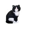 Simulated Kitten Squatting Cat Fur Craft, Zodiac Animal Figurine Toy for Dogs, Cats, and Rabbits.