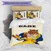 3pcs Princess9 Cover Set - Personalized Name, HD Printed Bedding with 1 Cover and 2 Pillowcases - Perfect for Home Decor, Easy Care