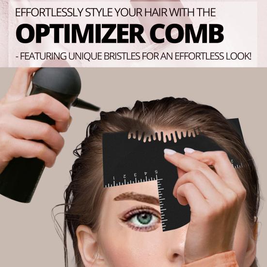 Hair Styling Template Color Enhancement Barber Card with Measurement Indicator