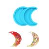 Moon Pentagram Round Earring Silicone Mold Suitable for Epoxy Resin Diy Craft Backpacks Pendant Ornament Jewelry Making