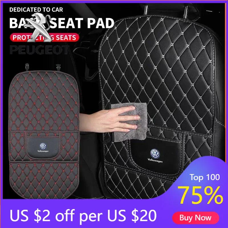 

2026 Горячая Автомобильная Наклейка Кожа PU Защита Детского Сиденья Автомобиля Противоударный Коврик Для Volkswagen Mazda Opel Nissan Skoda Peugeot Citroen Volkswagen белый