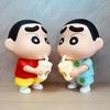 1 Piece Vinyl Milk Tea Glowing Cup Desktop Ornament 25Cm  Crayon Shin-Chan Hands-Doll Noob Anime Figure Living Room Model Toy