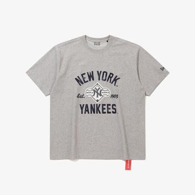 New Era New York Yankees 1958 T shirT heaTher Grey 15147502