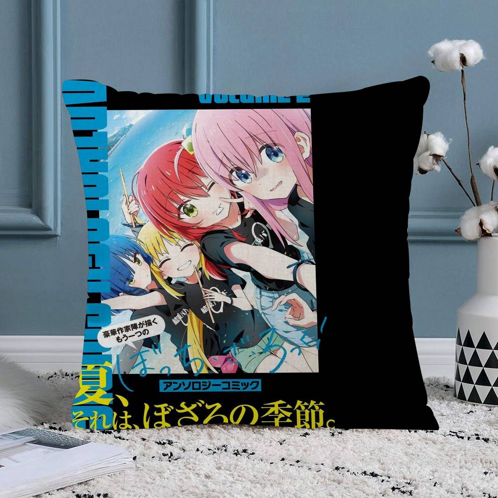 

Pop Anime Bocchi The Rock Pillow Cover for Bedroom Room and Living Room Sofa Decorative Cushion Cover 30x30 cm