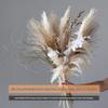 Wabi-sabi Dried Flower Arrangement: Reed, Pine Cones, Cotton, Wheat, Poppy Bouquet