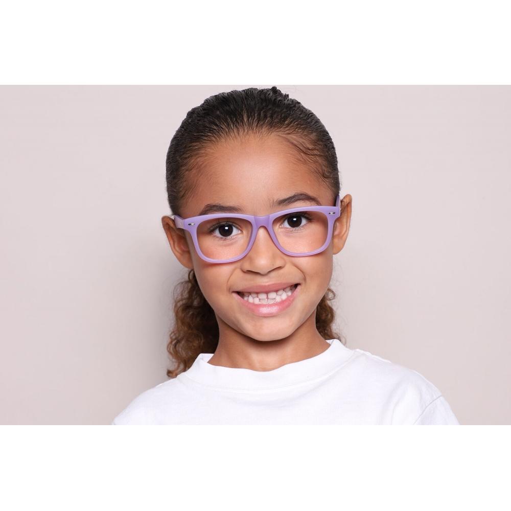 Full Rim Square Purple Smartbuy Kids Brianna Pk13 Fashion Kids Eyeglasses