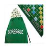 Deluxe Scrabble Set with Locking Tiles for Family Fun