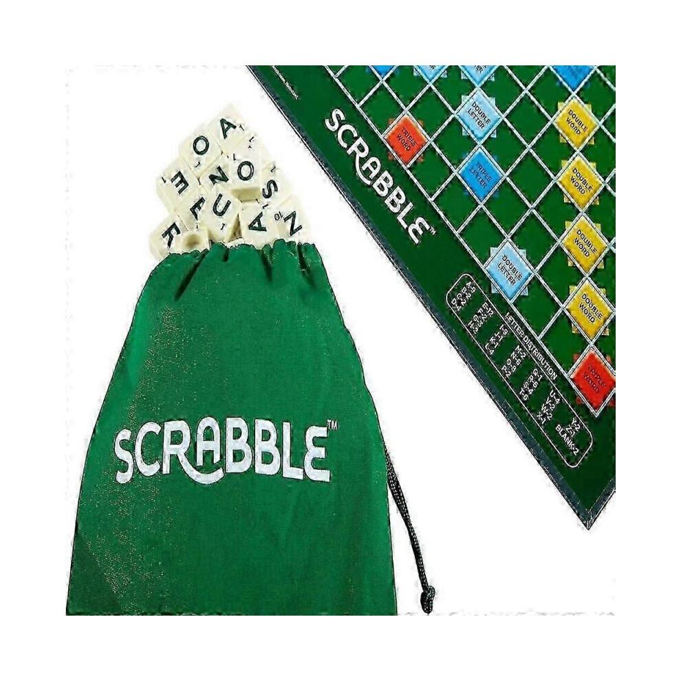 Deluxe Scrabble Set with Locking Tiles for Family Fun
