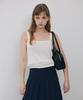 Tudument Punching Sleeveless Knit Top Ivory