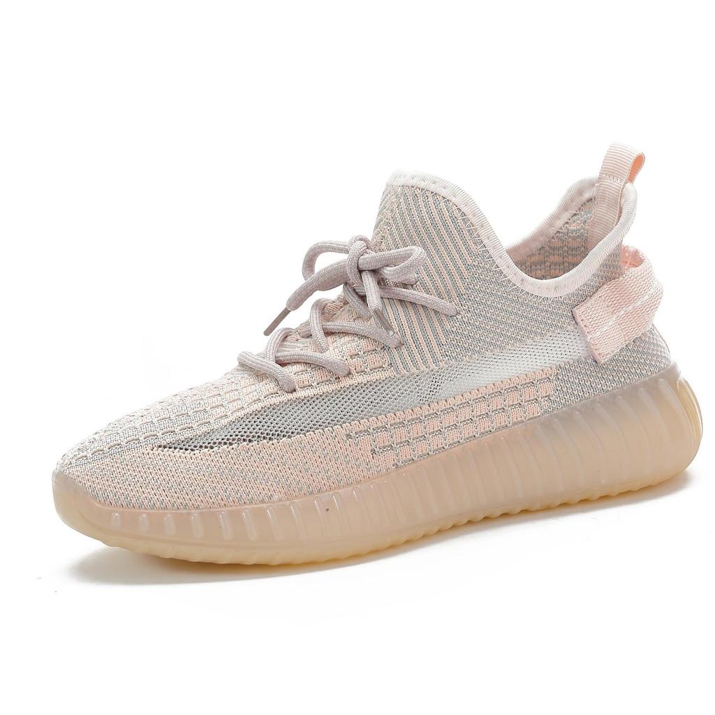 Women's Flyknit Korean-Style Spring 2026 Breathable Fashion Running Shoes