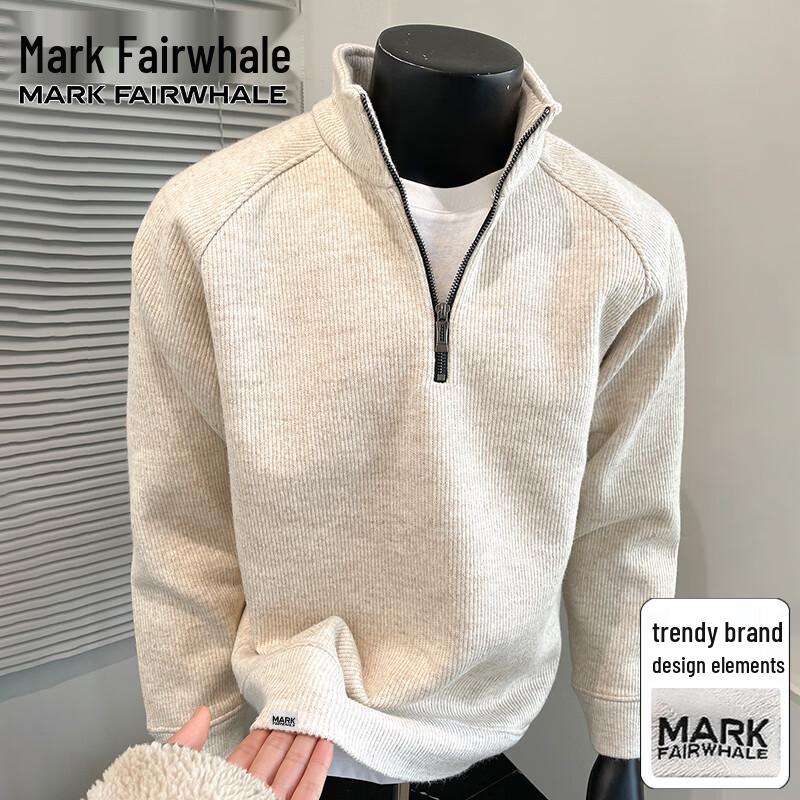 Mark Fairwhale Men's Fleece-Lined Half-Zip Pullover Sweater
