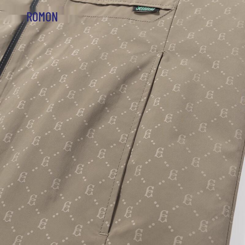 Romon Men's Business Casual Detachable Hood Jacket