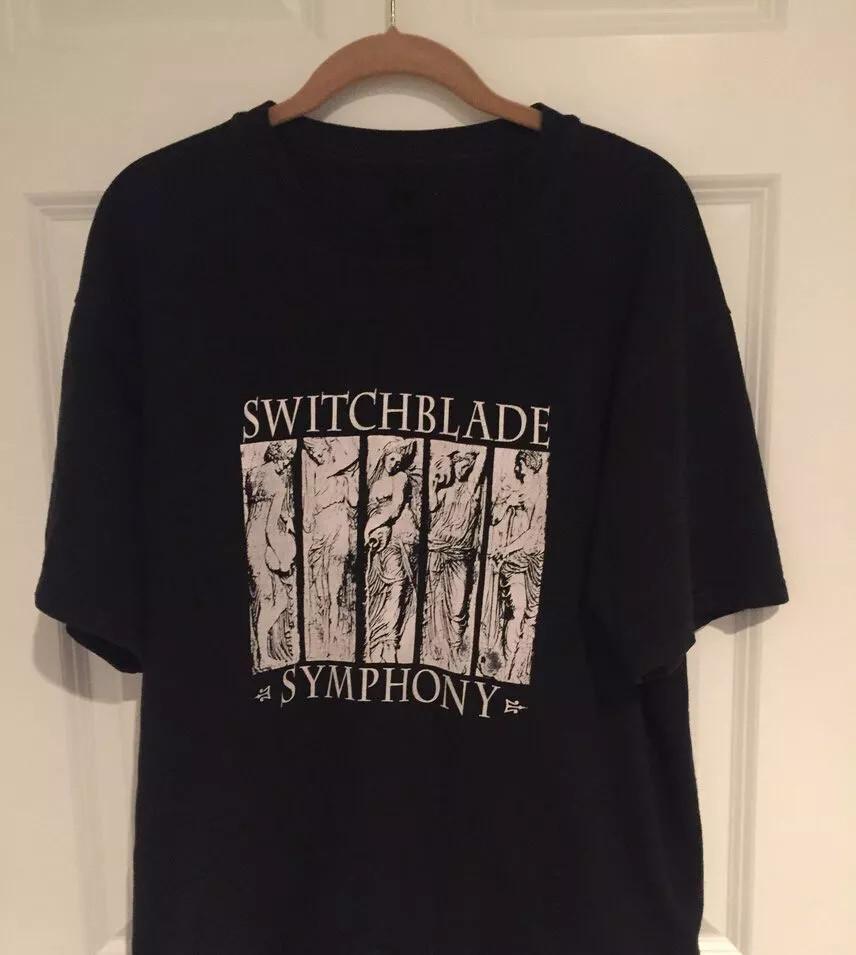Футболка из коллекции логотипов Switchblade Symphony Классический черный Унисекс S-5XL LI898 Унисекс Футболка L