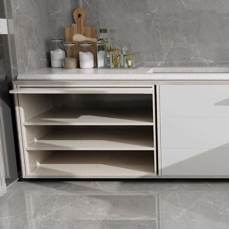 Smooth and Quiet Folding Invisible  Door Rail Cabinet Door Sliding Mechanism for Kitchen Cabinets & Living Room Storage