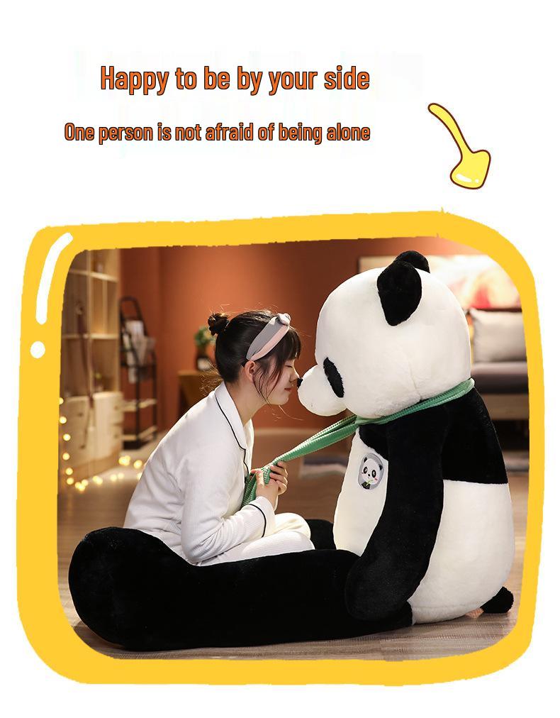 Adorable Giant Panda Plush Toy - Black & White Comfort Doll for Kids