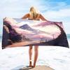 Cherry Blossom Sand Free Beach Towel Absorbent Bath Towel Large Hand Towels Quick Fast Dry Extra Large Thin Towels for Spa Pool