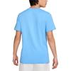 Nike Logo Print Crew Neck Short Sleeve T-Shirt Men Tops Blue AR5005-412