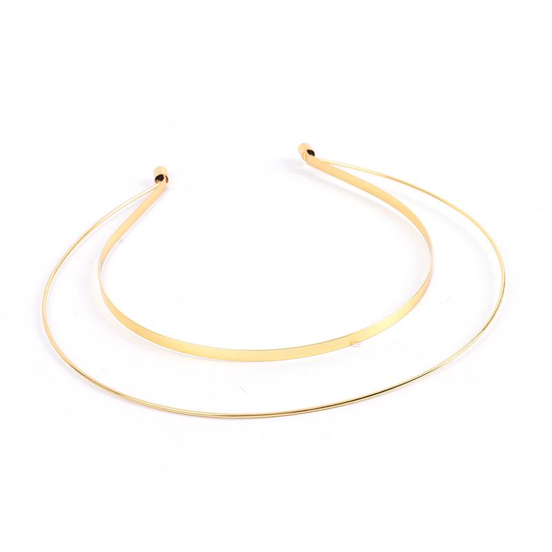 Złota płyta Korona Projekt Opaska Ślubne Akcesoria Tiara Ślubna Dla Kobiet