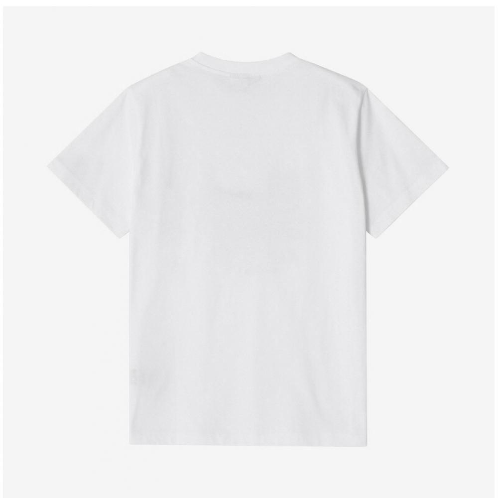 Ganni T4060 151 Cat Logo Print Women S Short Sleeve Tee