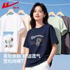 Women's Summer Loose Fit Cotton T-Shirt with Graphic Print