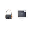 COACH Kleo Fabric Cow Leather Saddle Bag , Shoulder Bag Medium Women's Blue Taupe (Unisex) Shoulder Bags C8514 IMDEI