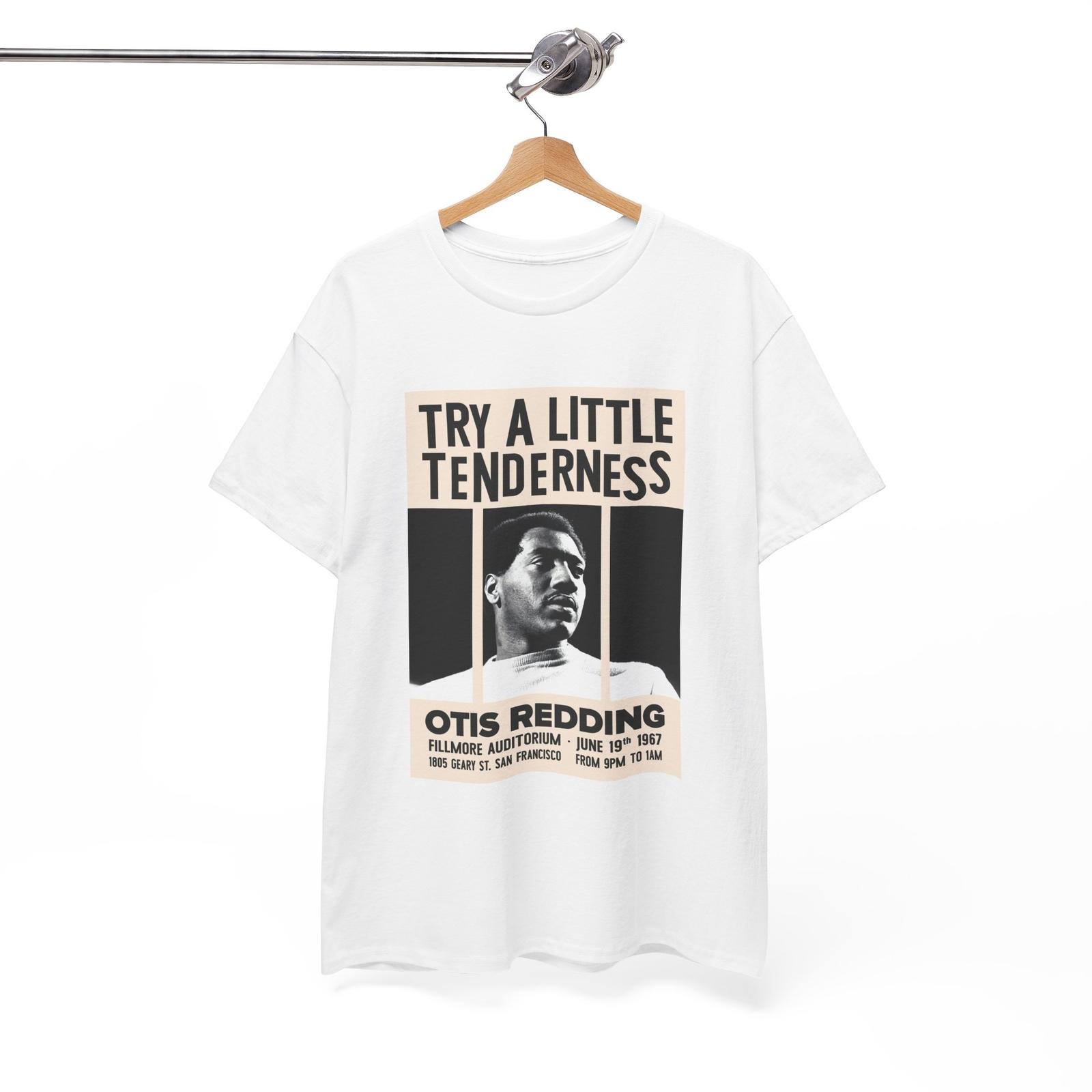 Otis Redding Tshirt Live At The Fillmore Vintage Poster Unisex Heavy Cotton Tee M