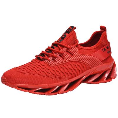 Men's Large-sized Casual Sports Shoes, Mesh Woven Breathable Running Shoes, Spring and Autumn Thick-soled Vulcanized Men's Shoes