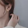 Fashion Jewelry Simple Cross-cut Copper Inlaid Zircon Earrings Temperament Women's Daily All-match Earring