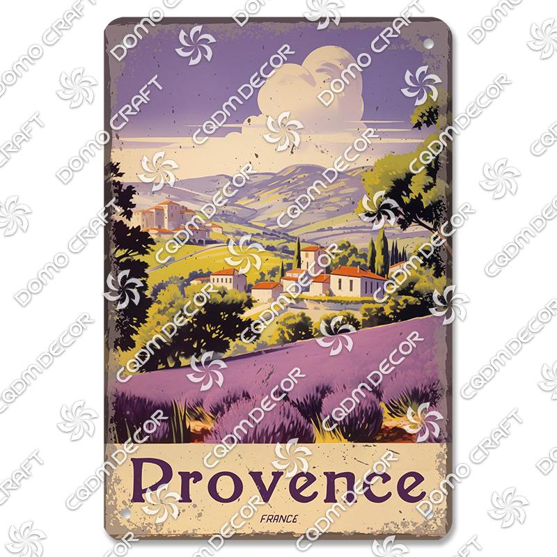 

Франция Городские Здания Постер Винтажные Металлические Жестяные Таблички Париж Канны Монпелье Металлическая Тарелка Настенный Декор Гостиная Дом 20x30cm（7.8x11.8inch）