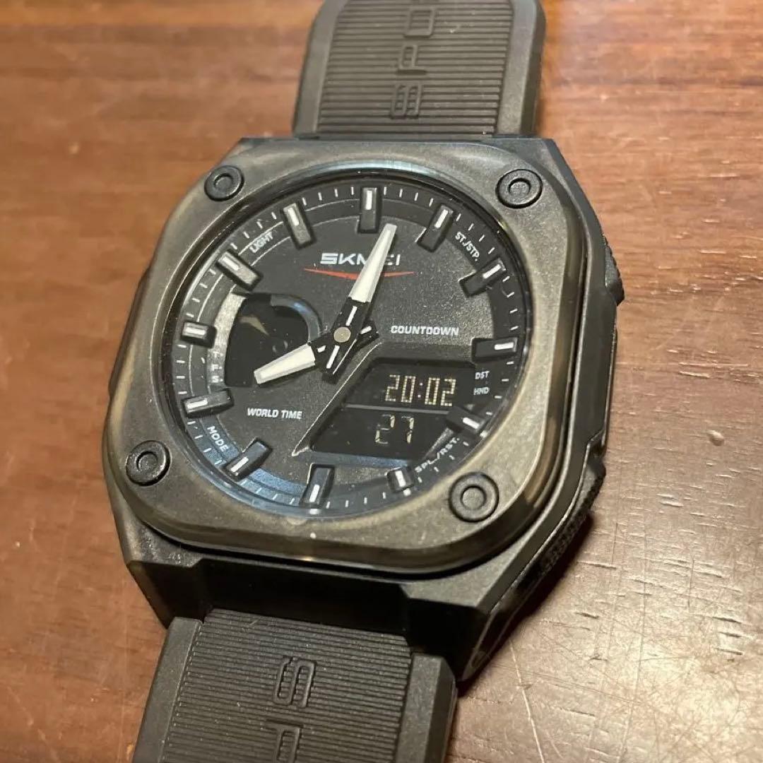 Used Hommage Watch Skeleton Black Digital Watch