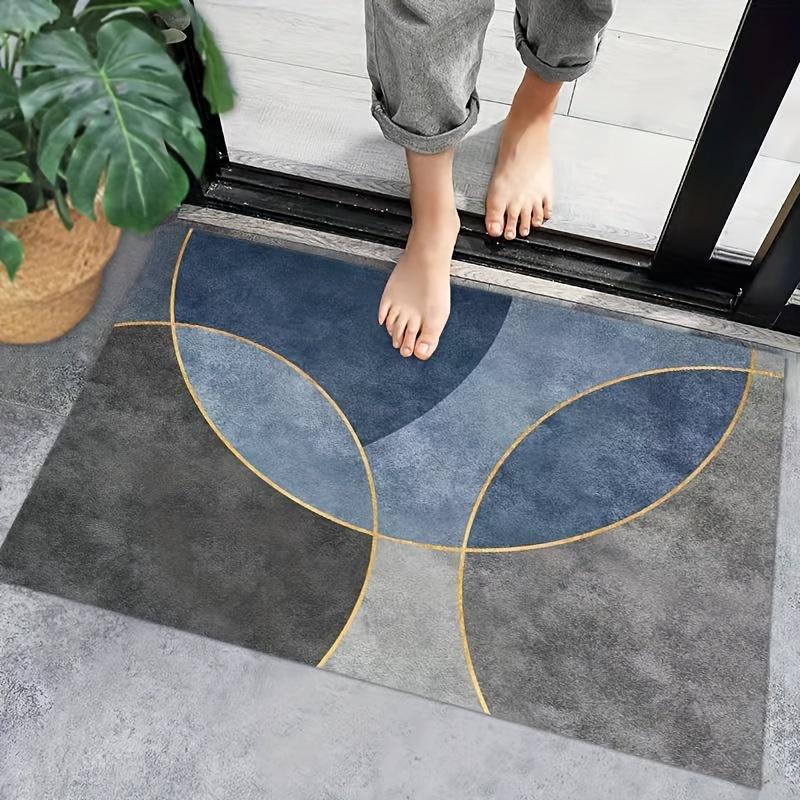 Moderna Fjärilsdörrmattor för Badrum, Superabsorberande Duschmattor, Halkfria Entremattor, Kiselgursmattor för Hemmet, Sovrumsinredning