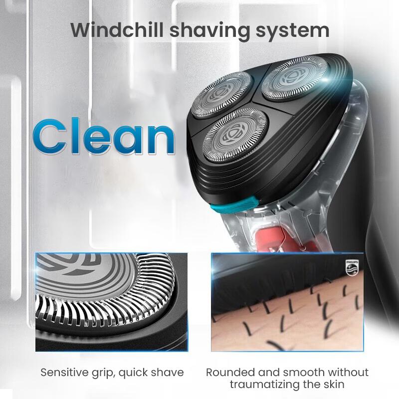 Philips 3-Kopf-Rasierer S1118 Body Wash 1 Stunde Schnellladung