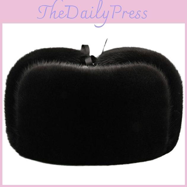 Baumwolle Verdickte Uschanka Plüsch Wärme Mütze Verstellbare Ohrenklappen Geschenk Mode