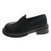 Japanese small leather shoes women's 2025 spring new British style black platform loafers retro jk uniform single shoes